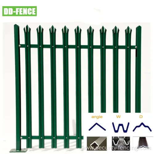 BS1722-12 W Pale Powder Coated Security Palisade Fence